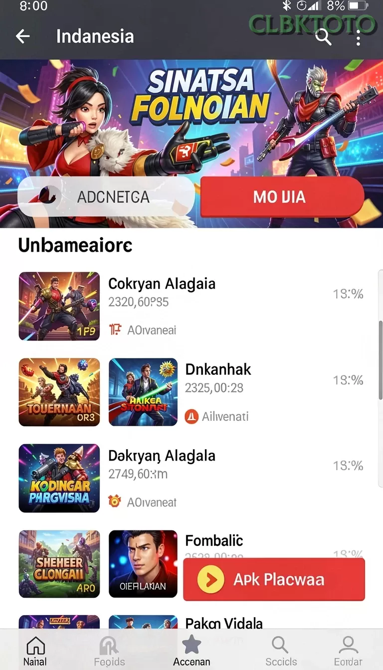 Cuplikan layar JUARAGO — menu navigasi